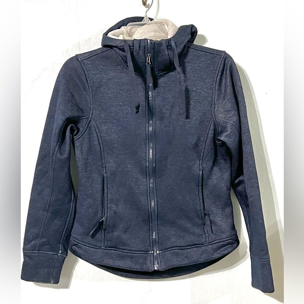 THE NORTH FACE WOMENS FULL ZIP HOODED SHERPA LINED OUTERWEAR JACKET #9